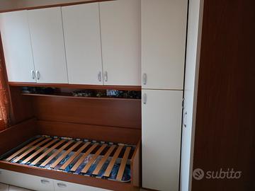 Cameretta singola a ponte ad angolo