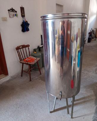 Fusto olio acciaio inox 200l