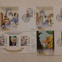 Zerocalcare 3 cartoline 3 francobolli + Foglietto