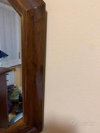 specchio esagonale vintage anni 60-70 88cm x 88cm