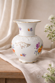 Vaso in porcellana di Baviera decorato a mano