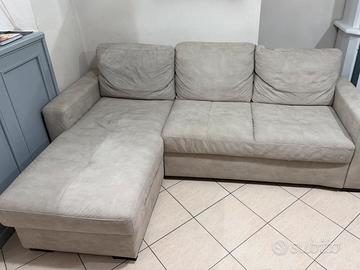 Divano letto con chaise-longue