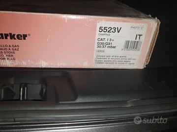 Fornello a gas 3 fuochi verde Inox da campeggio