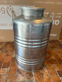 Bidone in alluminio da 50 L senza rubinetto