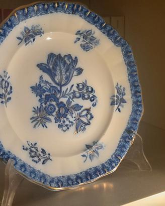 Piatto Wedgwood 'Tulip', blu cobalto e oro, 1873