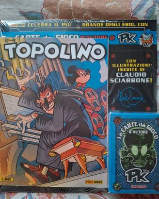 Fumetto Disney Topolino N°3690 Mazzo di Carte Pk 