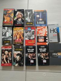 11  VHs + 1 DVD + 2 cassette VHS nuove