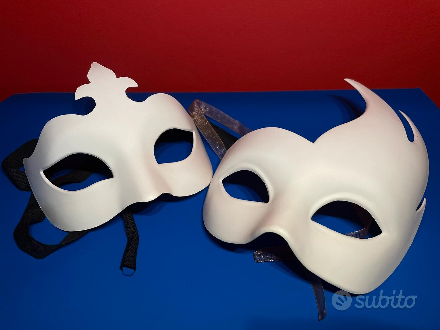 Maschera veneziana, maschera bianca originale per dipingere