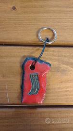 Lotto portachiavi in ceramica raku artigianale