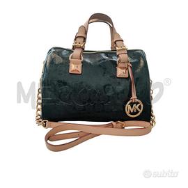 BORSA BAULETTO VERNICE VERDE M.K.