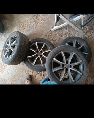 N.4 cerchi in lega Fiat bicolore 16 "