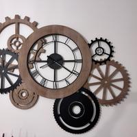 Orologio metallo e legno