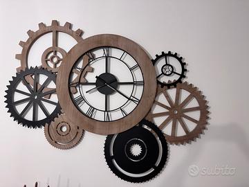 Orologio metallo e legno