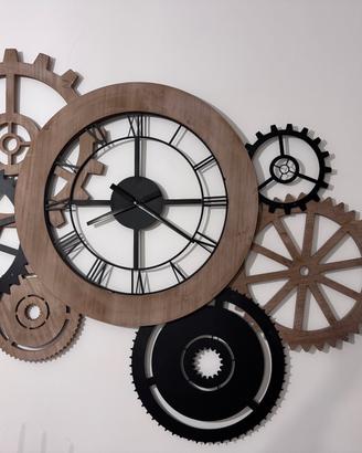 Orologio metallo e legno