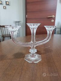 Candelabro Vintage in Cristallo a 3 Fiamme 
