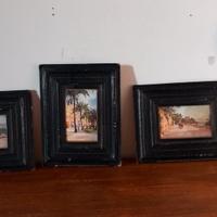 Cornici di cuoio con stampa prima metà '900