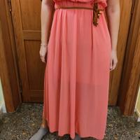 abito senza spalline estivo 