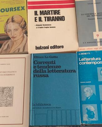 lotto di 6 libri di saggistica letteraria