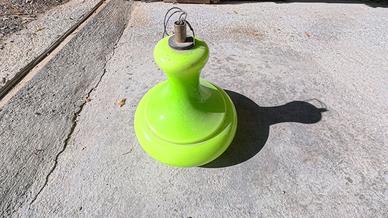 Lampadario di vetro verde 30cm