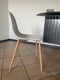 Set 6 sedie bianche stile scandinavo