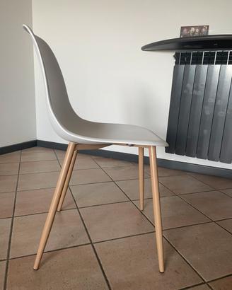 Set 6 sedie bianche stile scandinavo