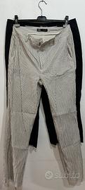 2 pantaloni donna cotone zara
