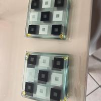 Set 12  finì sottobicchieri in vetro