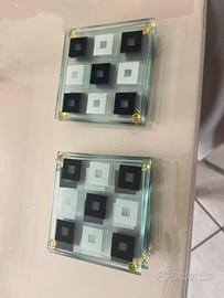 Set 12  finì sottobicchieri in vetro