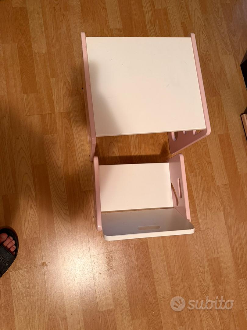 Set tavolino e sedia Montessori in legno