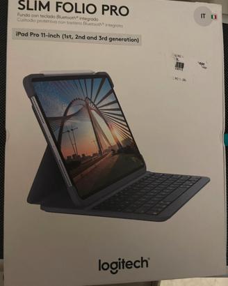Custodia con tastiera slim ipad pro 11