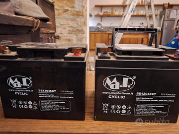 Coppia di batterie deep cycle 12V 50Ah