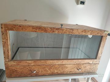 Terrario per riccio africano 100x51x51 +accessori