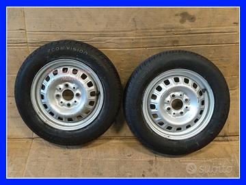 2 Ruote complete 135/80 R13 FIAT Panda vecchia