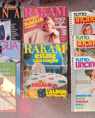 Riviste vintage ‘80 Uncinetto, Maglia, Centrini