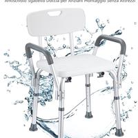 Sedia per doccia regolabile