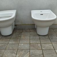 completo di sanitari sospesi lavandino+bidet+Wc