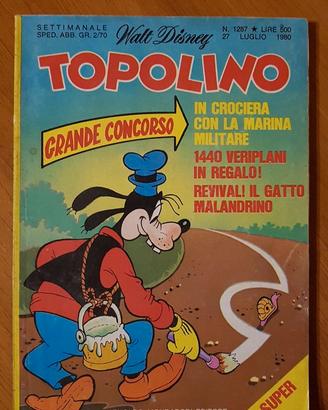 Topolino libretto Disney n.1287 del 27 Luglio 1980