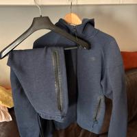 Felpa + pantaloni Nike teck blu scuro tag. S uomo