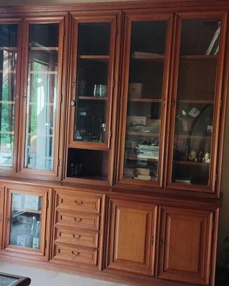 Mobile soggiorno/studio in legno massello