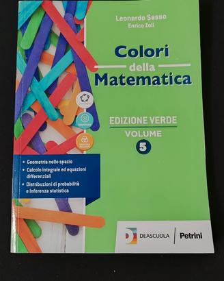 colori della matematica edizione verde Vol 5
