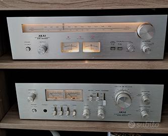 MAGNIFICA COPPIA AKAI AM-2600 / AT-2400 VINTAGE PE