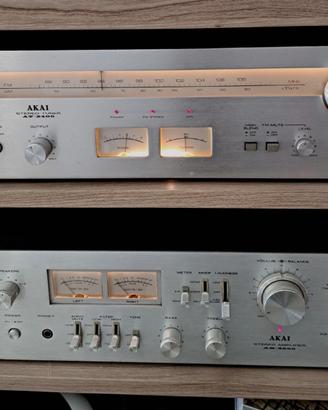 MAGNIFICA COPPIA AKAI AM-2600 / AT-2400 VINTAGE PE