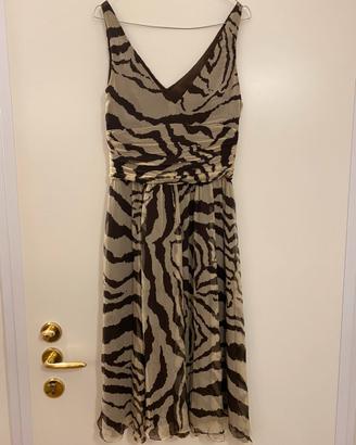 Vestito lungo zebrato S come nuovo Zara
