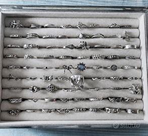 Grande lotto di anelli bijoux 