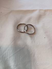 fedi nuziali  in argento 925