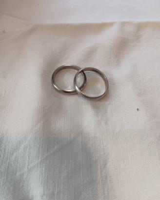fedi nuziali  in argento 925