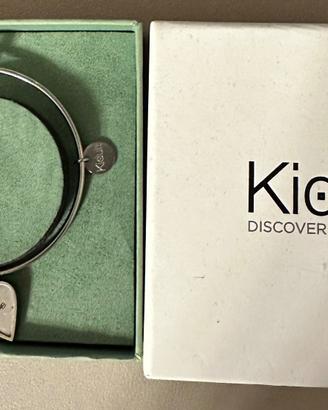 Kidult Bracciale con ciondolo cuore e scritta LOVE