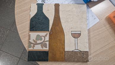 decoro in marmo burattato 30x30 x sp.1