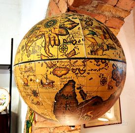 grande mappamondo decorativo gusto antico 
