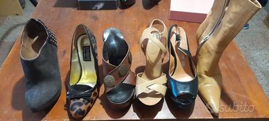 Scarpe numero 34 e 35, pelle, made in italy